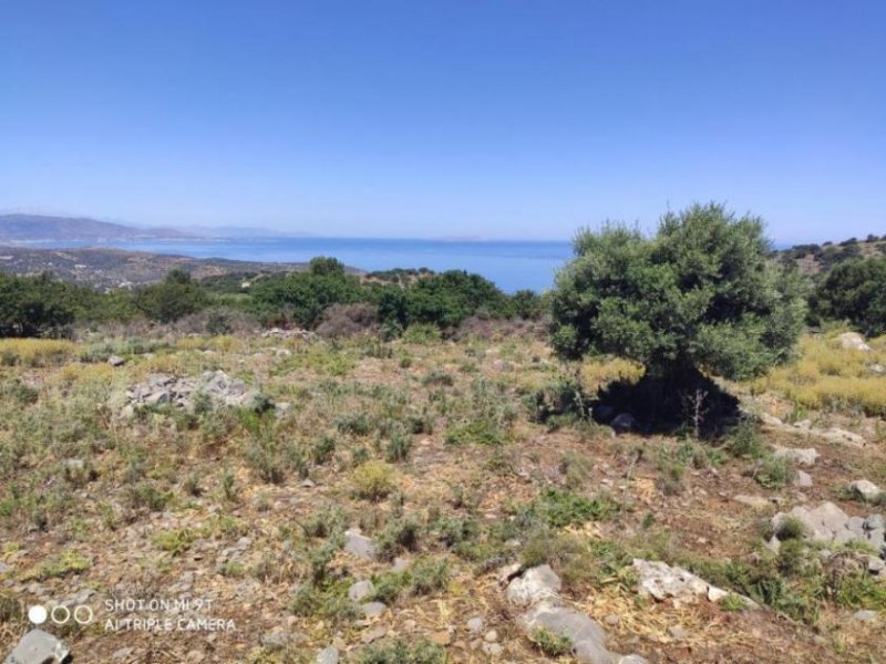 Kounali Kreta, Kounali: Baugrundstück mit Meerblick in ruhigem Dorf zu verkaufen Grundstück kaufen